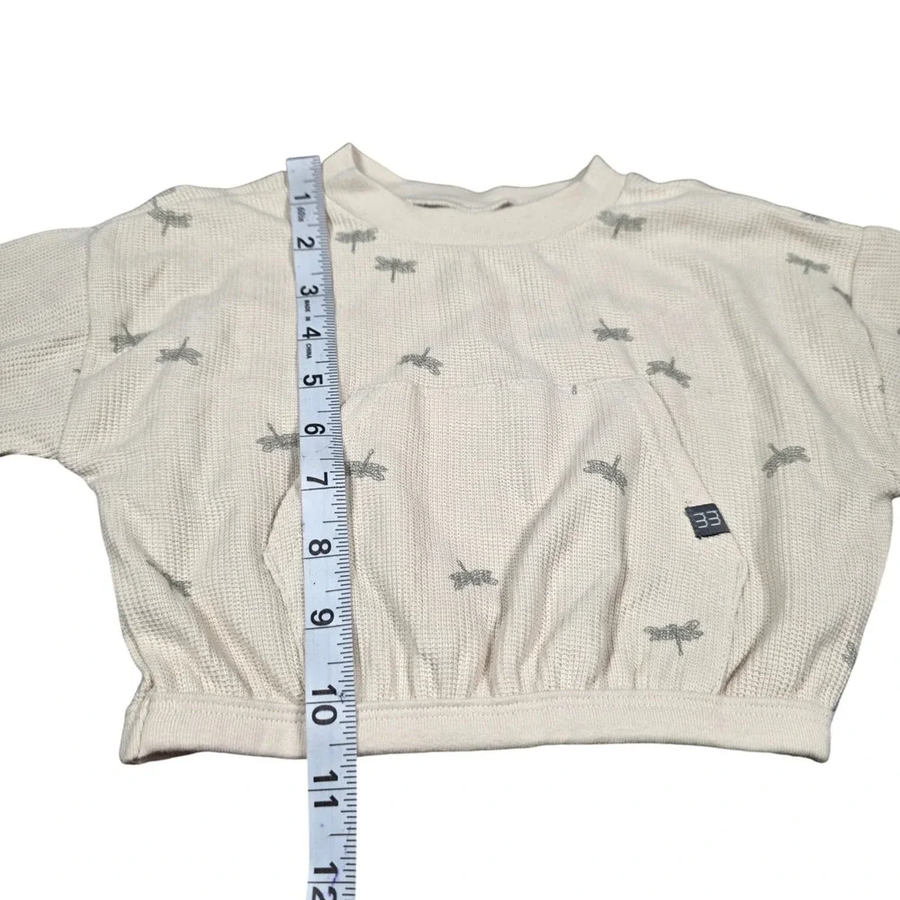 Modern Moments by Gerber Baby 2PC‎ Waffle Knit Set Tan Dragonfly 3-6M NWT